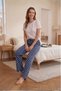 Women's Fleece Pajama Bottoms Winter Elastic Waist Single Bottom - 8