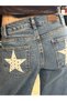 Polka Dot Star Pocket Detailed Low Waist Lightweight Baggy Wide Lige Jean - 6