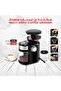 Multi-Speed Coffee Grinder 150W Electric Burr Grinder 240g Capacity Adjustable Settings Black - 4