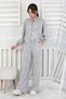My Little One's Clothes 6-9 Years Old Zippered Washable Girls' 2-Piece Set - Gray