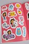X Dekomus Licensed Gabby’S Dollhouse Striped Sticker Notebook 40 Sheets Single Piece "Dekomus Pocket Notebook - 4