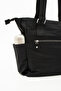 Women's Black Multi-Compartment Shoulder Bag Large Size Daily Use Parachute Fabric Waterproof - 6