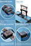 Hard Shell Aluminum Frame 3PCS SET (20/24/28 Inch) Luggage With TSA Lock, Travel Hook, Suitcase - 4