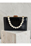 Black Color Matte Crocodile Patterned Chain Strap Women's Evening Dress Bag Wedding Engagement Graduation - 5