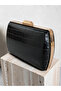 Black Color Matte Crocodile Patterned Chain Strap Women's Evening Dress Bag Wedding Engagement Graduation - 3