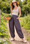 Pıtır Floral Flannel Dividin Mesh Baggy Trousers 100% Cotton Size 38 100 kg - 5
