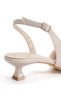 Women's Short Thick Heeled Open Back Evening Dress Shoes - 5
