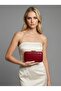Burgundy Color Matte Leather Crocodile Patterned Women's Evening Dress Bag Wedding Engagement Graduation