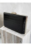 Black Color Matte Crocodile Patterned Chain Strap Women's Evening Dress Bag Wedding Engagement Graduation - 2