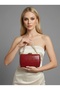 Burgundy Color Matte Leather Crocodile Patterned Women's Evening Dress Bag Wedding Engagement Graduation