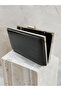 Black Color Matte Crocodile Patterned Chain Strap Women's Evening Dress Bag Wedding Engagement Graduation - 6