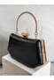 Black Color Matte Crocodile Patterned Chain Strap Women's Evening Dress Bag Wedding Engagement Graduation - 6