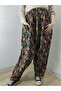 Pıtır Floral Flannel Dividin Mesh Baggy Trousers 100% Cotton Size 38 100 kg - 3