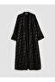 Two Mt Shop Quality Lcw Modest Black Patterned Long Robe - 4