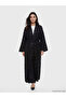 Two Mt Shop Quality Lcw Modest Black Patterned Long Robe