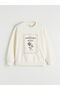Sparkling Choices from Shining Store Zero Roba Collar Printed Thick Sweatshirt for Girls