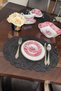 Leather Hole Punch Oval American Service. Peony Model. Black (1 Piece) 50X35 cm - 8