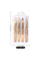 Professional Checkered 4-Piece Eyebrow Tweezers Set - Gold Color Stainless Steel Stylish Carrying Box Set