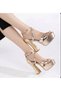 Women's High-Heeled Evening Dress Wedding Dress Platform Cross-Strap Shoes