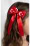 Turkish Flag and M.K. for Children's Day on April 23 Ataturk Patterned 4 Model Bow Hair Clips - 2