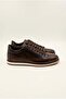 Men's Brown Genuine Leather Sneaker Daily Casual Lace-Up Shoes – Siena - 4