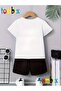 Single Dinosaur Printed T-Shirt Shorts Summer Children's Set - 2