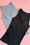 Luniva 2-Pack |   Hidden Iron V Low-Cut Camisole Fabric Black and Blue Color Women's Sports Athlete-Blouse - 2