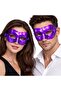 ®   Metalized Shiny Party Mask Purple Color 16X7 cm - 2