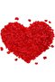 ®   Red Color Rose Petal Shaped Confetti – 1 Pack of 100 Pieces