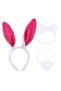 ®   Fuchsia Rabbit Costume Set for Girls - 4 Pieces with Tutu Skirt - 3