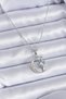 Stylish 316L Steel Silver Color Zircon Stone Moon Star Model Women's Necklace Teachers Mothers Valentine's Day