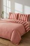 Double Easy Iron Striped Duvet Cover Set with Fitted Sheet 200x220cm TPHSS25CKN00004 - 2
