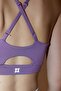 Lila Sırt Pencere/Cut Out Detaylı Destekli/Şekillendirici Askılı Örme Spor Sütyeni THMSS25SS00010 - 7