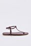 Burgundy Women's Flip Flop Sandals Takss26Sd00003 - 3