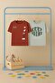 Kiremit-Mint 2-Piece Printed Knitted Boys' T-Shirt Tkdss26Ts00036 - 4