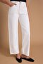 Beyaz Yüksek Bel %100 Pamuk Barrel Jeans TWOSS26JE00164 - 3