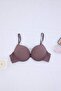 Brown Rope Strap Extra Padded/Push-Up Tshirt Bra Knitted Bra Thmaw22Su0004 - 5