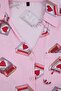 Teen Pink 100% Cotton Leisure Patterned Knitted Pajamas Set Thmss26Pt00111 - 9