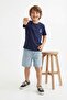 Red-Navy Blue 2-Piece Boys' Printed Knitted T-Shirt Tkdss26Ts00038 - 5