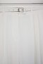 Beyaz Kemerli Pilili Wide Leg/Extra Geniş Paça Dokuma Palazzo Pantolon TBBSS26AR00003 - 6