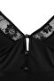 Siyah Dantelli Düğmeli Askılı Kapsız Külotlu Babydoll/Fantezi Gecelik TBBSS26DH00006 - 6