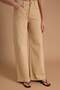 Bej Yüksek Bel Wide Leg Geniş Paça %100 Pamuklu Jeans TWOSS26JE00165 - 3