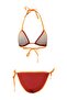Tile Textured Bralette High Waist Regular Bikini Set with Accessories Tbess26Bt00076 - 5