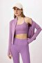 Lila Sırt Pencere/Cut Out Detaylı Destekli/Şekillendirici Askılı Örme Spor Sütyeni THMSS25SS00010 - 3