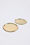 2-Piece Gold Oval Metal Presentation Plate Tphaw26Tbk00062 - 4