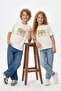 Ecru Unisex Capybara Printed Knitted T-Shirt Tkdss26Ts00065