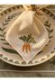 4 Piece 2-Person Carrot Garden Embroidered Tableware Set (2 American Placemats 43X30 + 2 Napkins 30X30) - 5