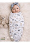 0 - 4 Months New Season Colorful Patterned Velcro Baby Cotton Swaddle 100% Cotton (Oeko Tex and Cit Certified)