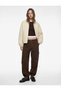 Cotton Long Sleeve Stand Collar Zipper Pocket Seasonal Jacket - 2