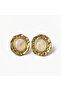 Steel Cream Earrings